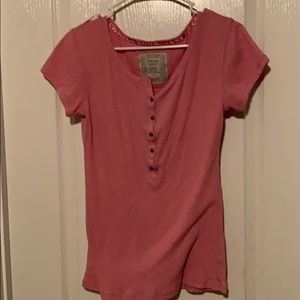 ***** FREE with purchase *****Pink Henley top